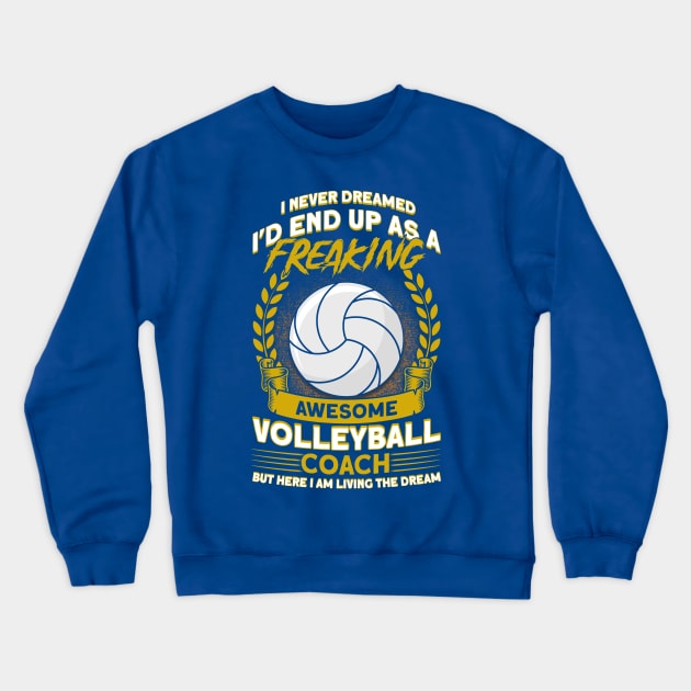 Volleyball Player Sport Volleyball Crewneck Sweatshirt by Toeffishirts